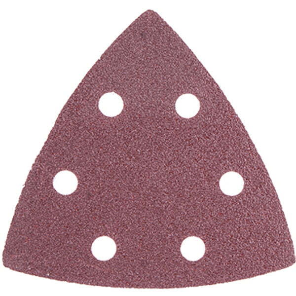 Sanding Triangle Sheet, 80 Grit, 94x94x94mm, Hook & Loop, with Holes