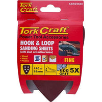 Tork Craft Triangle Sanding Sheets, 600 Grit, Hook & Loop, 5 Pack. Wood, Metal, Plastic Sanding