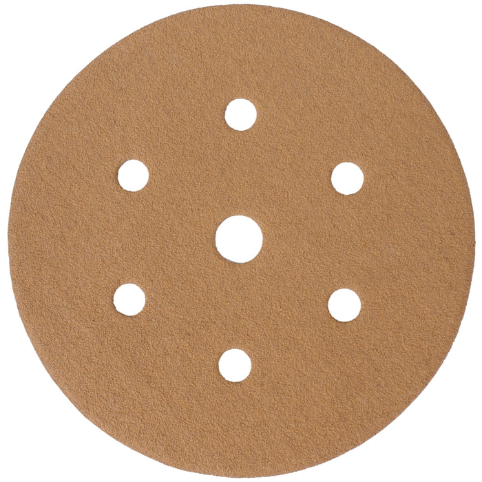 Tork Craft Gold Disc (50 Pieces) 150 Grit 150 Mm X 6+1 Holes Hook And Loop Abr94150