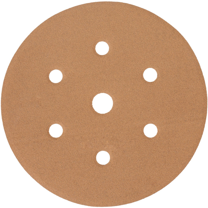 Tork Craft Gold Disc (50 Pieces) 240 Grit 150 Mm X 6+1 Holes Hook And Loop Abr94240