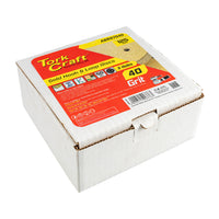 Tork Craft Gold Disc (50 Pieces) 40 Grit 125 Mm X 8 Holes Hook And Loop Abr97040