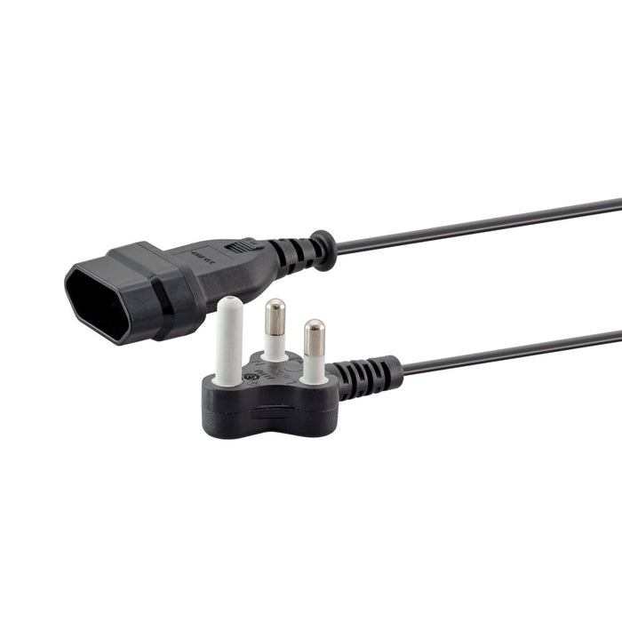 1M NORMAL PLUG TO 2-PIN EURO SOCKET - CAB-PWR-EURO-N-1M