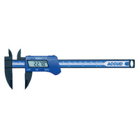 Accud Digital Caliper: 150mm Plastic Caliper with 0.01mm Resolution & 0.2mm Accuracy - Precision Measuring Tool