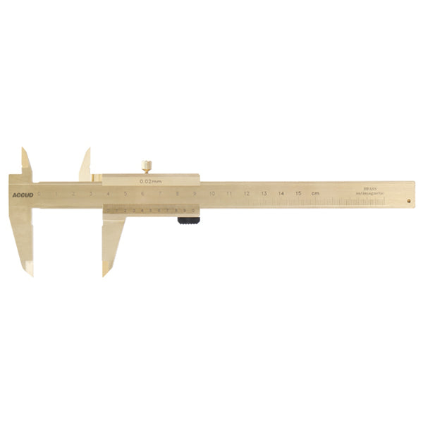 Accud Vernier Caliper 150 Mm 0.05 Mm Acc. 0.05 Grad Copper Non Magnetic Ac123 006 13
