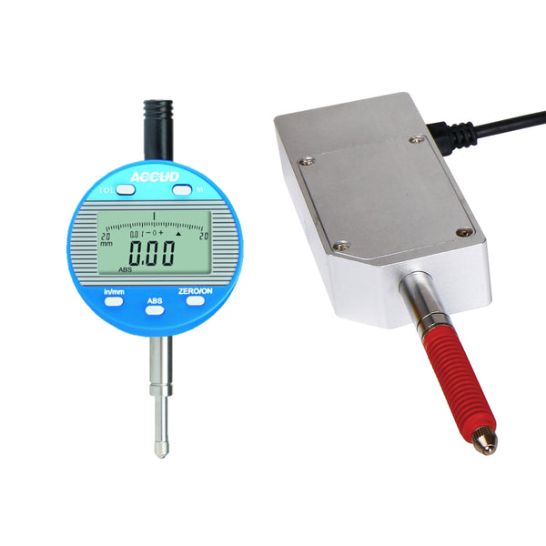 Accud Dig. Indicator Flat &Amp; Lug Back 25.4mm + Data Cable 200 01 Ac Combo002