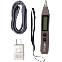 ACCUD Pen Type Vibration Tester Kit: Rechargeable Vibration Meter for Equipment Maintenance & Diagnostics. Includes Cable and Power Adapter.