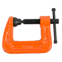 Pony 25mm (1 inch) C-Clamp - Orange Steel Woodworking Clamp