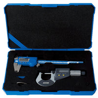 Accud 2 Piece Measuring Tools Set Dig. Caliper 0 150 Mm & Dig. Outside Microm Ac280 123 02