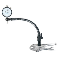 Accud 3 Pc Measuring Set 10 Mm Dial Indicator Flex Arm & Locking Plier Ac280 201 03