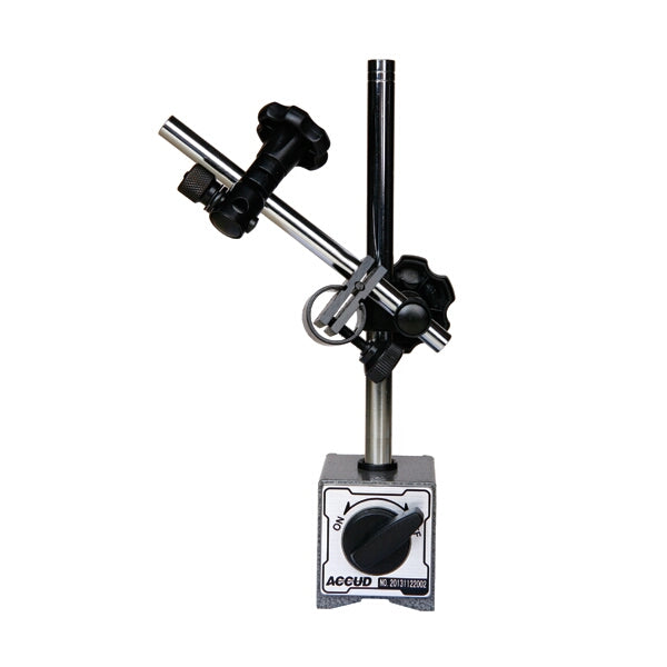 Magnetic Base Dial Indicator Stand with Fine Adjustment - Precision Machining Tool, Adjustable Arm for Accurate Measurements