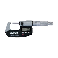 ACCUD Digital Outside Micrometer 0-25mm: Precision Measurement Tool, Electronic Micrometer, High Accuracy Caliper
