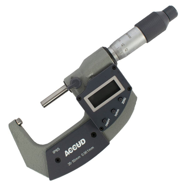Accud Dig. Outside Micrometer 25 Mm 0.002 Mm Acc Ip65. 0.001 Mm Res. Ac313 001 01