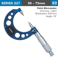 Accud Point Micrometer 15 50 75 Mm Ac327 003 02