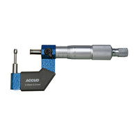 Tube Micrometer 0-25mm 0.01mm: Cylindrical Anvil for Accurate Wall Thickness Measurement of Tubes & Pipes