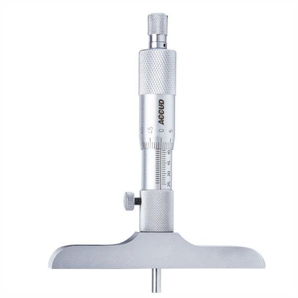 Accud Depth Micrometer 0 25 Mm Base 101.5 X17 Mm Ac391 001 01