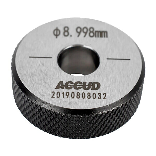 ACCUD Setting Ring 9mm, 0.001mm Accuracy, Bore Gauge Calibration Tool, Metrology, Precision Measurement
