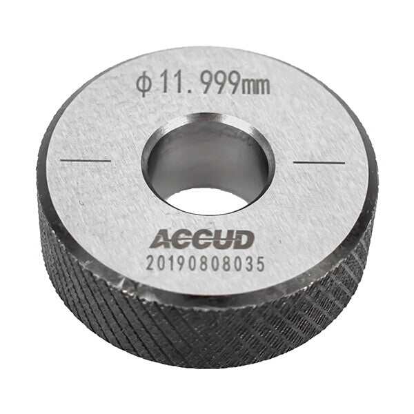 ACCUD 12mm Setting Ring Gauge: Precision Bore Gauge Calibration Tool, 11.999mm Diameter