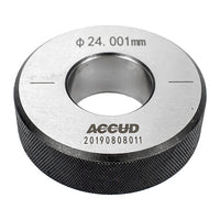 ACCUD 24.001mm Setting Ring Gauge: Precision Calibration Tool for Bore Gauges & Micrometers. High Accuracy.