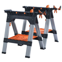 Pony Pony 2 Pc 710 Mm Multi Func. Sawhorses / 2 Pc E Z Hold 12' Expandable Cla Ac60400