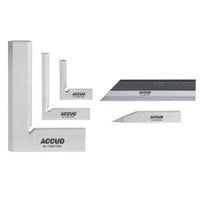 Accud 5 Pc Square Set 3 Pc Square 1 Pc Scriber 1 Pc Straight Edge 100 Mm Ac839 000 05