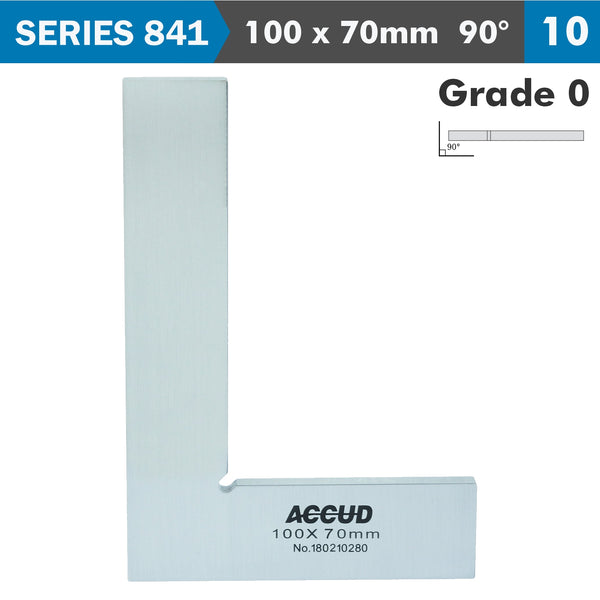 ACCUD FLAT EDGE SQUARE 90 DEG. GRADE 0 100X70MM AC841-004-10