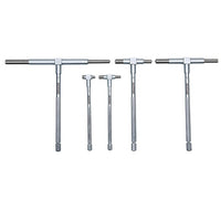 Telescopic Gauge Set 6pc - Precision Internal Bore Measurement Tool, Satin Chrome Finish