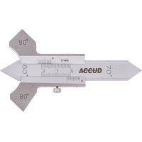 ACCUD Welding Gauge: Seam Inspection Tool - 0-8mm/0-20mm, 60-90 Degree Angle Measurement for Weld Quality
