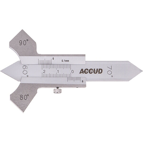ACCUD Welding Gauge: Seam Inspection Tool - 0-8mm/0-20mm, 60-90 Degree Angle Measurement for Weld Quality