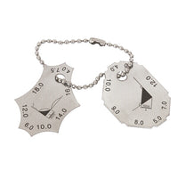 Welding Fillet Gauge - Stainless Steel Weld Size Measurement Tool | Dual Sided MM Scale