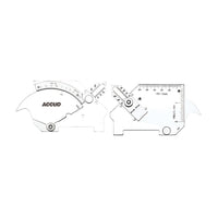 Universal Welding Gauge: Measure weld length, angle, and gap. Weld Inspection Tool, 25.20mm, 60 degree Range.