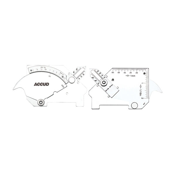 Universal Welding Gauge: Measure weld length, angle, and gap. Weld Inspection Tool, 25.20mm, 60 degree Range.