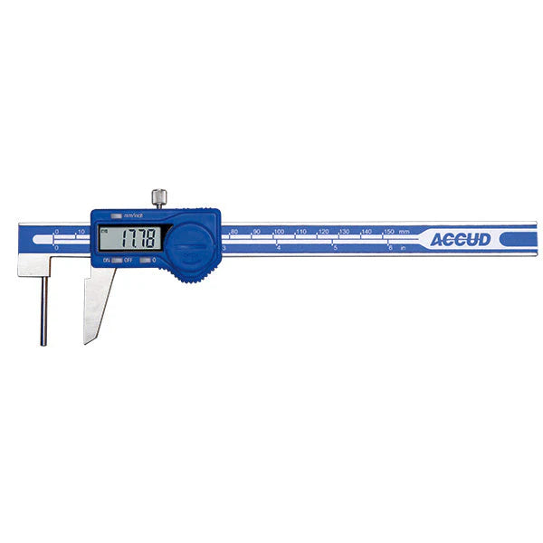 DIG. TUBE THICKNESS CALIPER 150MM 0.05MM ACC. 0.01MM RES. S/STEEL