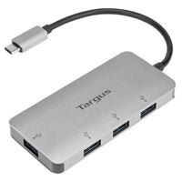 TARGUS - USB-C 4 PORT HUB AL CASE, TURN ONE USB-C PORT INTO 4 USB-A 3.0 PORTS