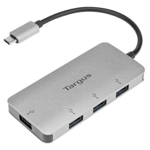 TARGUS - USB-C 4 PORT HUB AL CASE, TURN ONE USB-C PORT INTO 4 USB-A 3.0 PORTS
