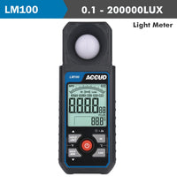 Accud Light Meter 0.1 200000 Lux Range 6% Accur 400 700 Mm Light Wave Length Aclm100
