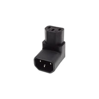 C13 FEMALE TO C14 MALE IEC – 90 DEGREE - CNT-C13F-C14M-90DEG