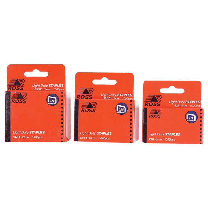 AFT0660 - STAPLES ROSS L/DUTY 53/6MM P/1000