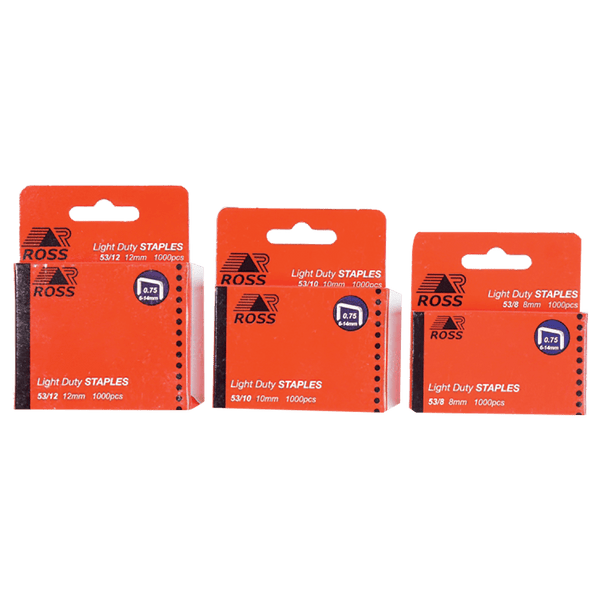 AFT0660 - STAPLES ROSS L/DUTY 53/6MM P/1000