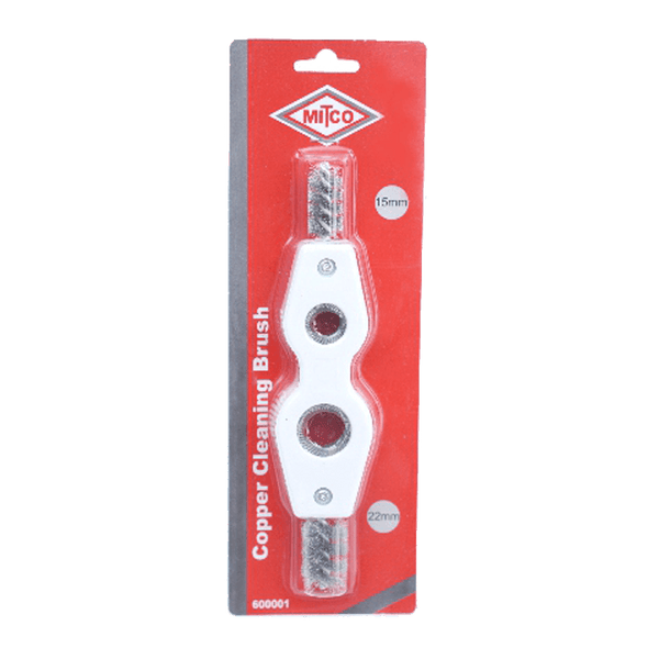 Copper Cleaning Brush AFTOOL 15mm/22mm - Tube & Fitting Cleaner for Soldering & Brazing