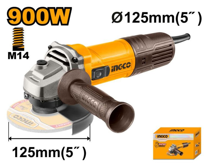 INGCO ANGLE GRINDER 125MM 900W - AG90028