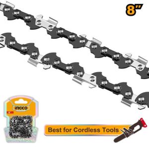 INGCO Chainsaw Chain 8 inch 3/8" 33 Links - Replacement Chain for Cordless Tools