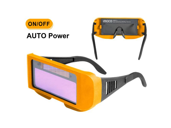 INGCO AHM111 Auto-Darkening Welding Goggles - PPE Safety Glasses for Welding & Grinding - Protect Your Eyes!