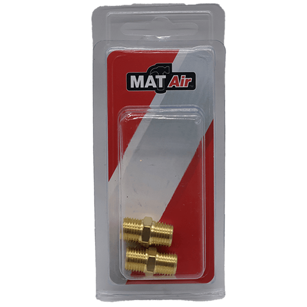 Matair AIR1405P - AIR P/P NIPPLE DOUBLE 1/4"X 1/4"M P/2
