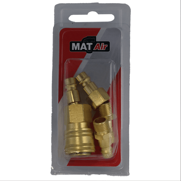 MATAIR AIR1600P Air Compressor Coupler Kit - 5 Piece Quick Connect Fittings
