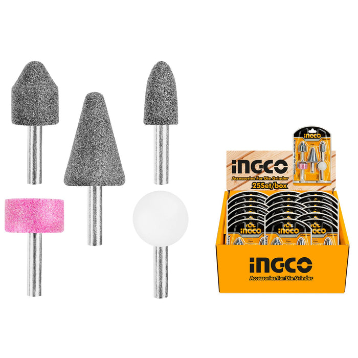 INGCO ACC MINI TOOL BURR SET 5PCS - AKB0502