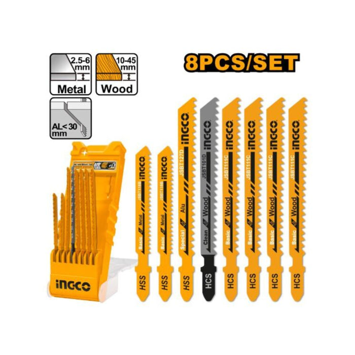 INGCO ACC JIGSAW BLADE 8PCS AKD8088
