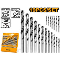 INGCO ACC DRILL BIT HSS TWIST SET 19PCS - AKDB1195