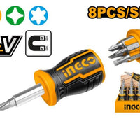 INGCO PDQ SCREWDRIVER STUBBY SET 12PCS
