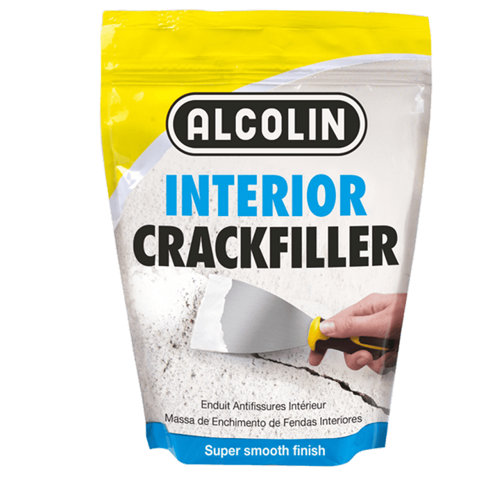 Alcolin Interior Crack Filler 500g - Repairing Walls, Plaster, & Wood. Super Smooth Finish for Interior Cracks.