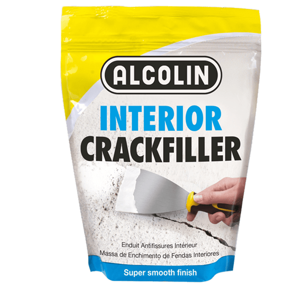 Alcolin Interior Crack Filler 500g - Repairing Walls, Plaster, & Wood. Super Smooth Finish for Interior Cracks.